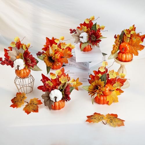 6 Pcs Fall Decorations Centerpieces for Thanksgiving