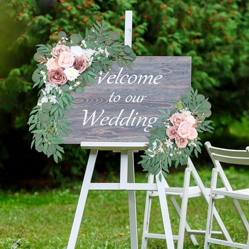 Dusty Rose Artificial Flower Swag Wedding Arch Decor