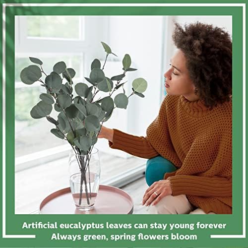 20 Pcs Artificial Eucalyptus Stems for Decor