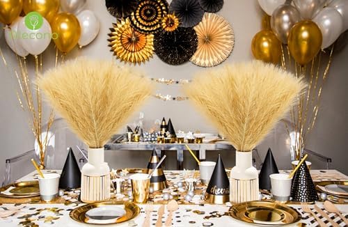 Alecono Gold Faux Pampas Grass 17 Inch Decor