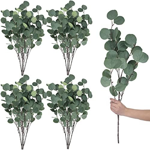 20 Pcs Artificial Eucalyptus Stems for Decor