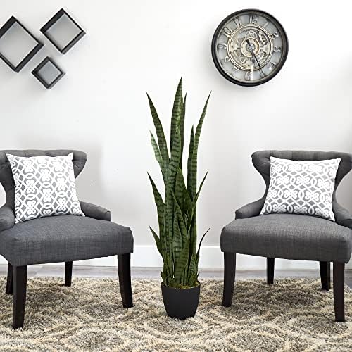 Nearly Natural 46 Inch Sansevieria Artificial Silk Plants Green