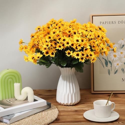 Hotop 24 Artificial Sunflower Flowers Set