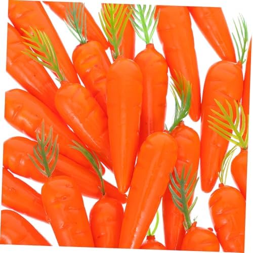 Cabilock 30pcs Artificial Carrots for Home Decor