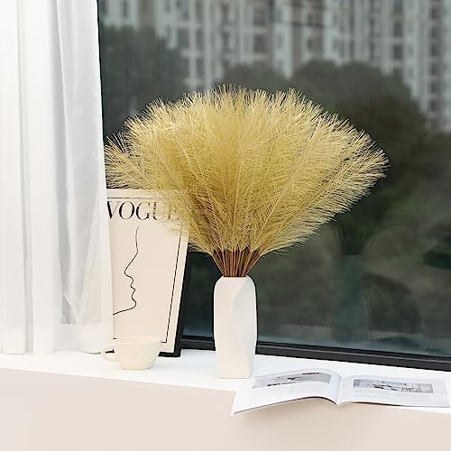 Gold Faux Pampas Grass Wall Decor 30pcs 24 Inch