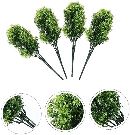4pcs Decorative Artificial Plants for Home Office and Parties