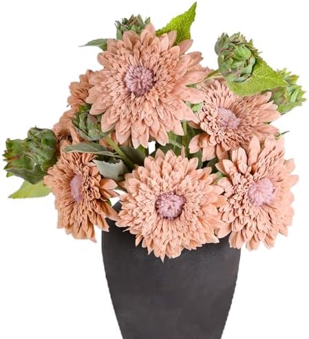 Kimuras Cabin 5Pcs Artificial Sunflowers Bouquet