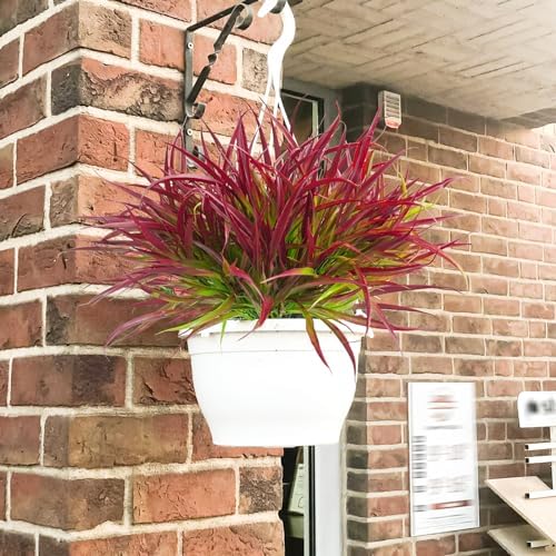 Uieke 6 Bundle Artificial Deep Red Plants