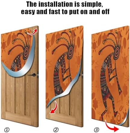 Susiyo African Ancient Deity Halloween Door Cover 32x79 in