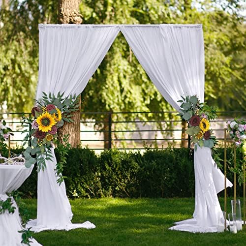AMLESO Artificial Wedding Arch Flowers Kit 2pcs