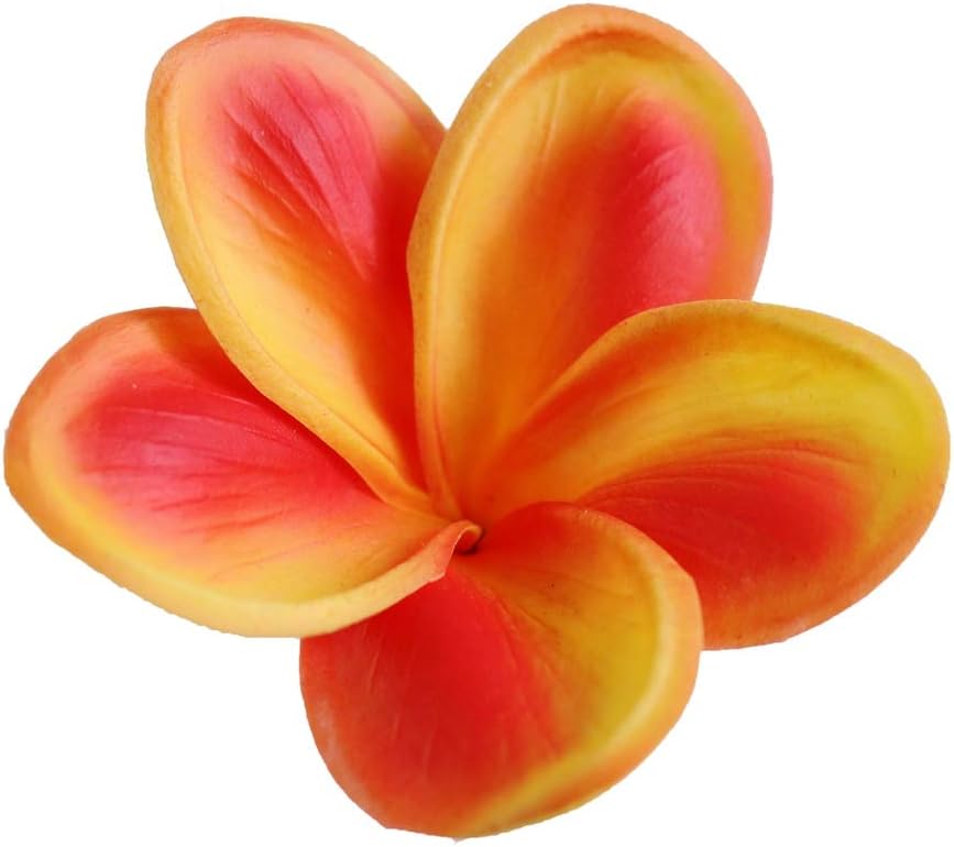 10PCS PU Plumeria Flowers for Wedding and DIY Decor