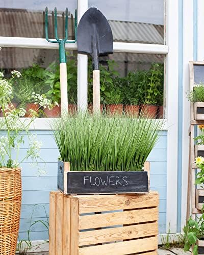 Vlorart 33 Inch Artificial Plants 6 Pack Wheat Grass Greenery