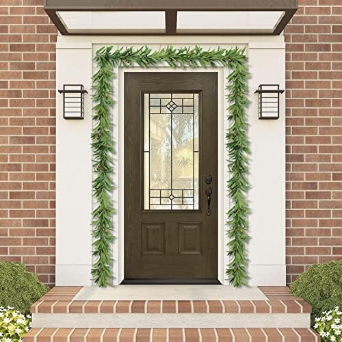 UArtlines 2Pcs Artificial Olive Leaf Vine Garland with Fake Fruits