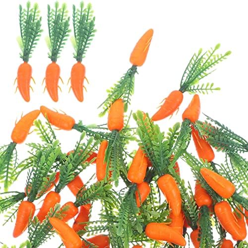 MAGICLULU Artificial Carrot Ornaments 180pcs