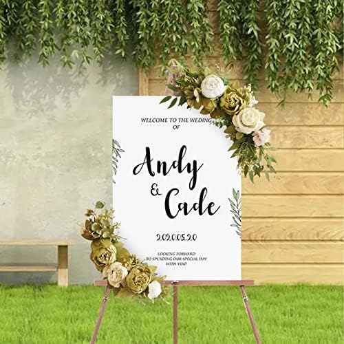 Faux Flower Swag Set of 2 Artificial Flowers for Wedding Ceremony