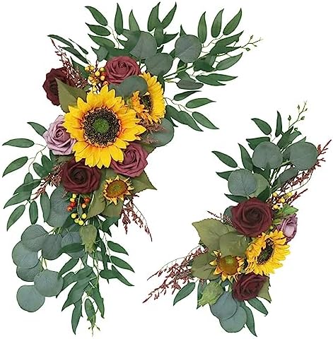 Emivery Sunflower Arch Flowers Pack of 2 Wedding Decor