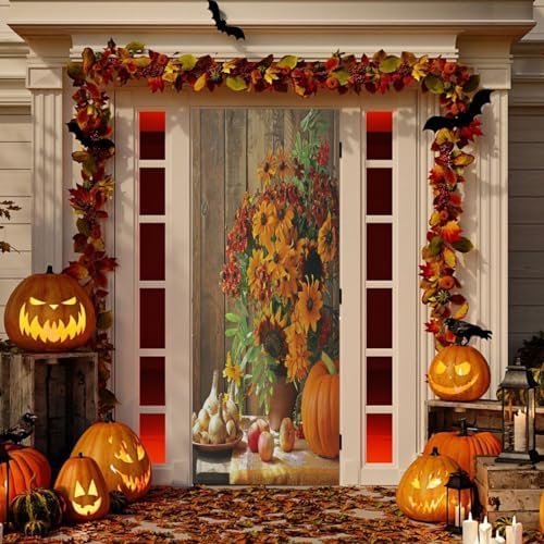 Susiyo Yellow Bouquet Door Cover 35x79 Inch