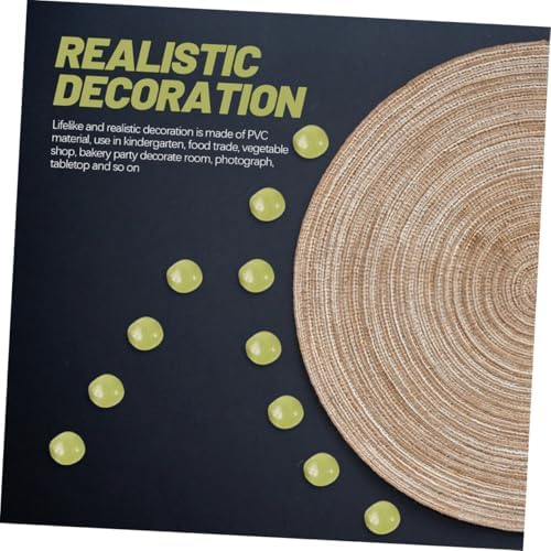 PRETYZOOM 50pcs Lifelike Fake Plastic Peas Decor Prop