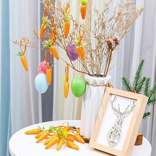 15 30pcs Artificial Carrot Decorations for Easter Party