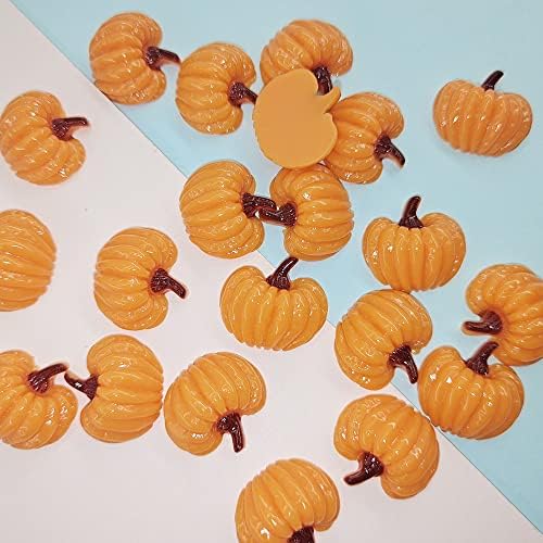 100 Pieces Mini Artificial Resin Pumpkins for Fall Decor