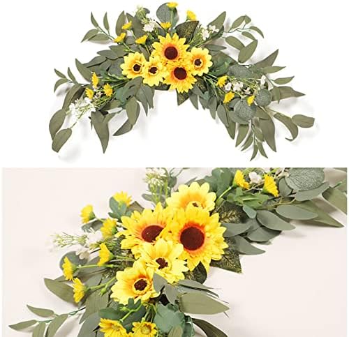 Takefuns Artificial Wedding Arch Flowers Kit Yellow
