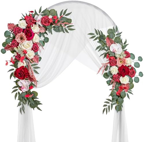 Wedding Arch Flowers Artificial Decor 3pcs Set