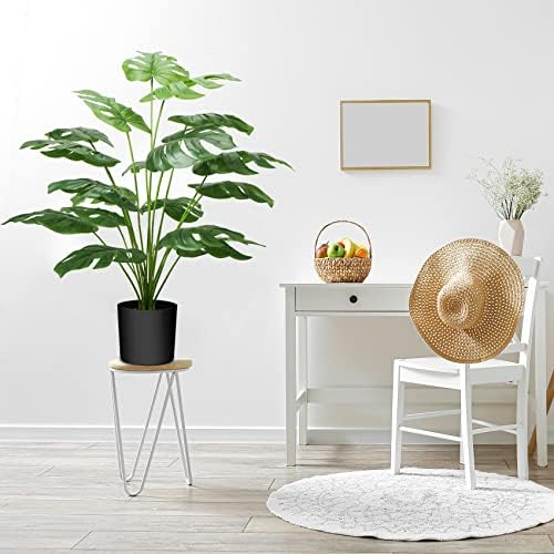 Guheake 28 Inch Fake Plants Artificial Monstera with Planter