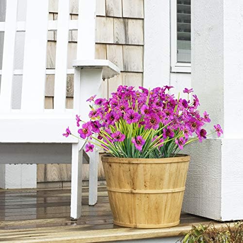 JEMONG 30 Bundles UV Resistant Artificial Flowers