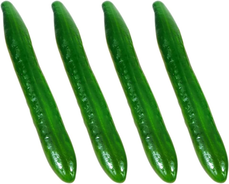 Alipis 4pcs Artificial Green Cucumber Decorations