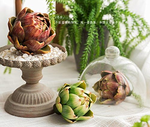 3PCS Artichoke Artificial Flower Fake Vegetables 43x39 Inch