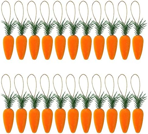 Honbay 20PCS Foam Artificial Carrots Hanging Decorations