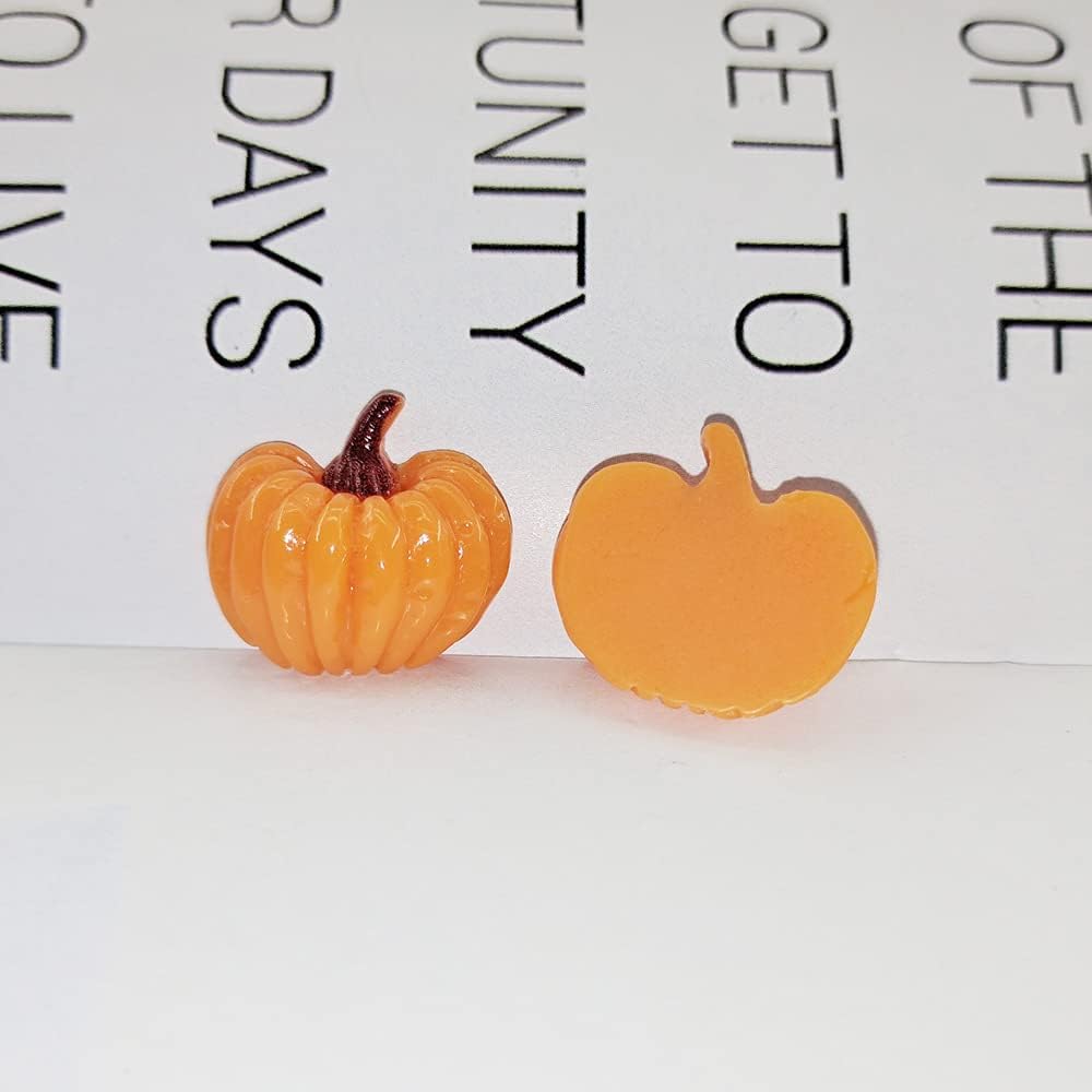 100 Pieces Mini Artificial Resin Pumpkins for Fall Decor