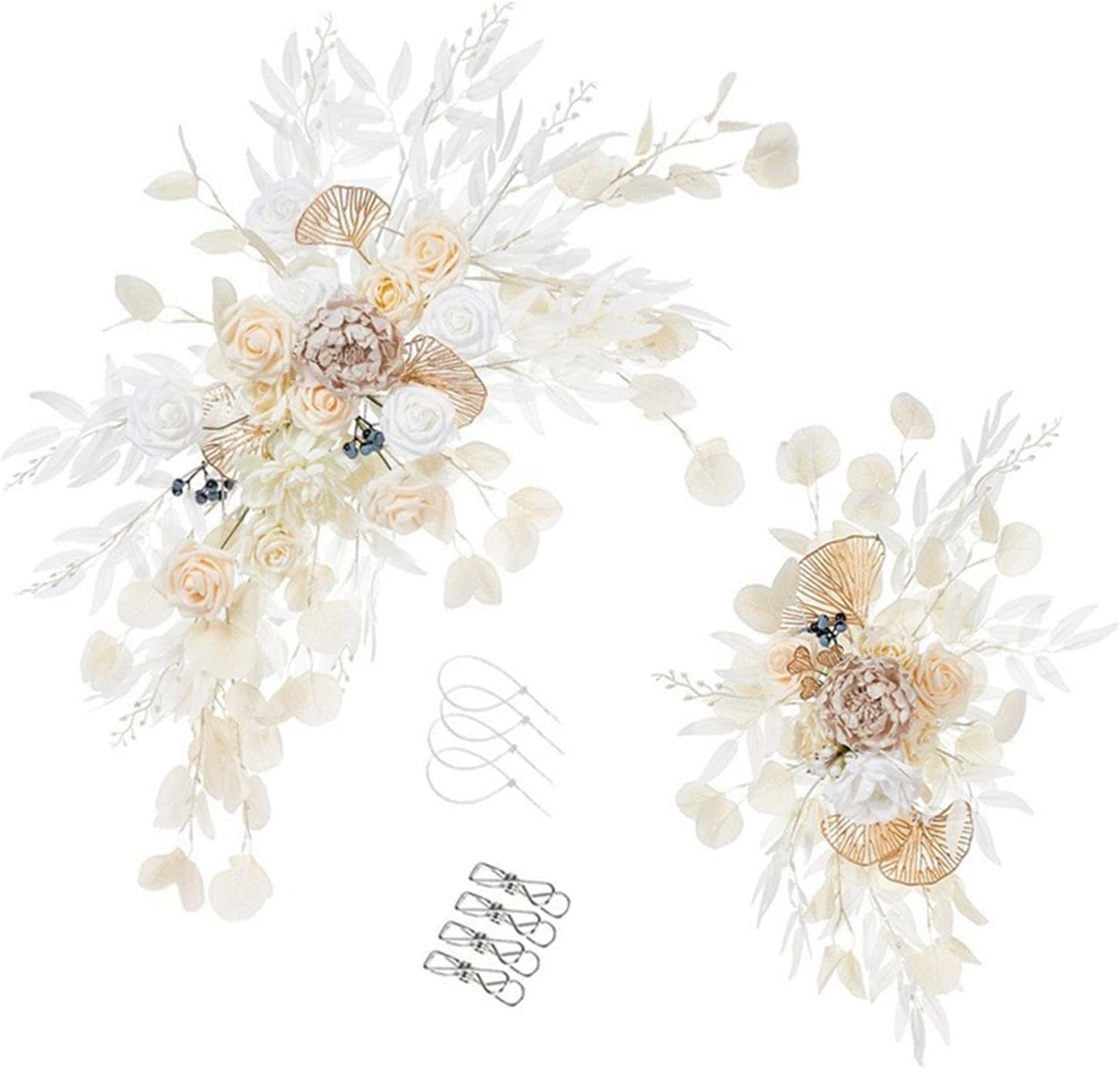 Amagogo 2X Wedding Arch Artificial Flower Swag Decor