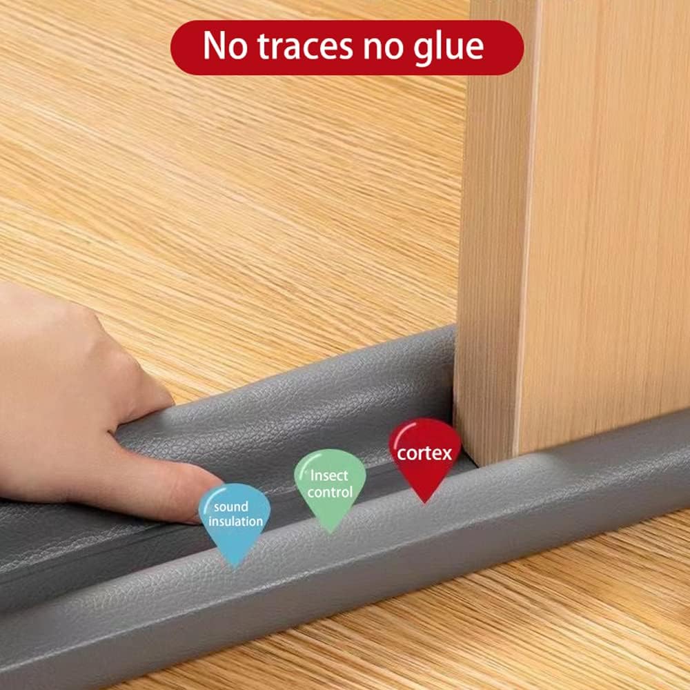 Adjustable Door Draft Stoppers Weather Stripping for Winter Proof Sealing