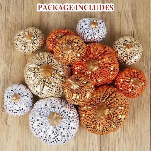 FORUP 12 Pcs Thanksgiving Pumpkin Set
