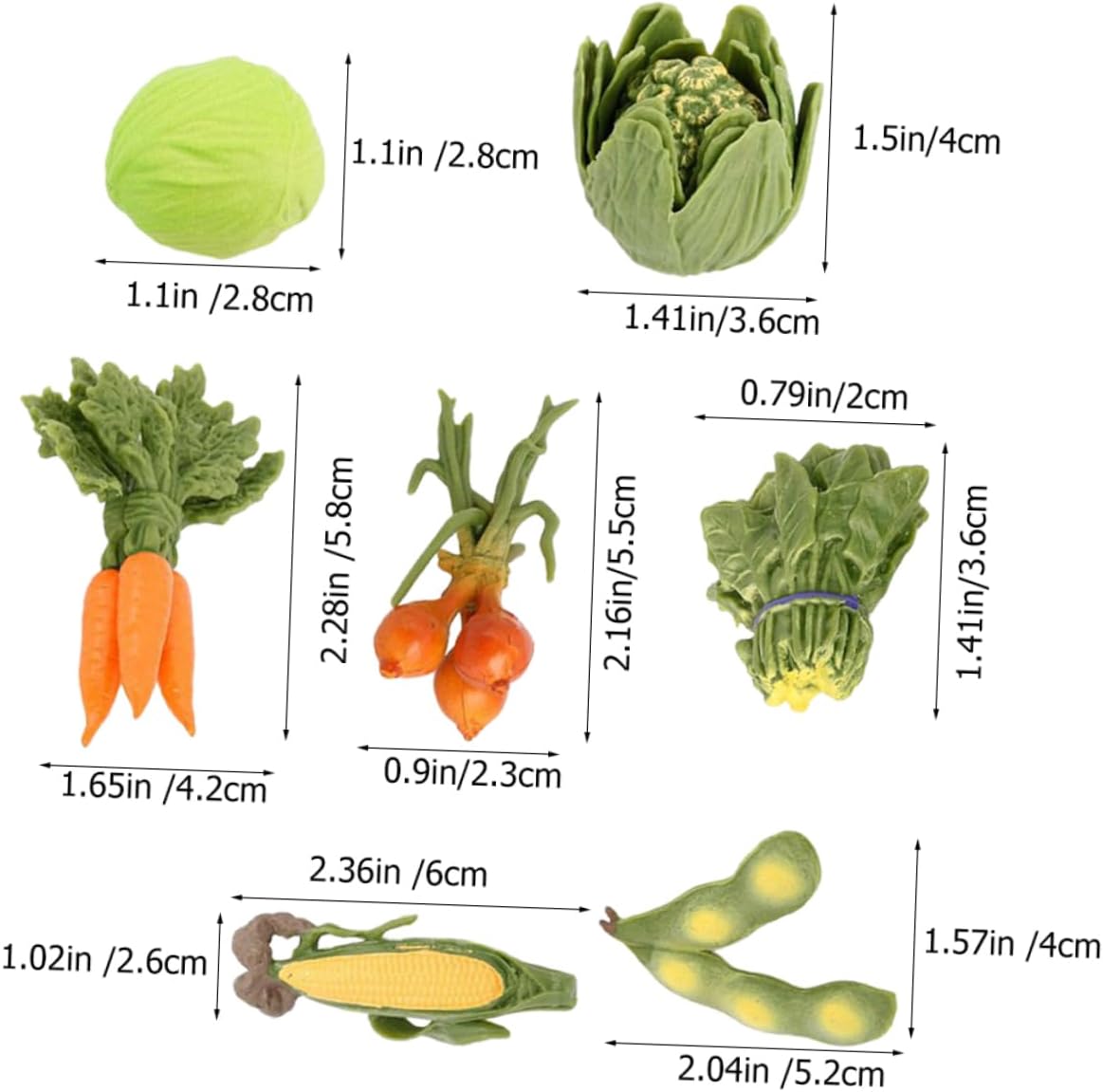 Cabilock Realistic Artificial Vegetable Display Props