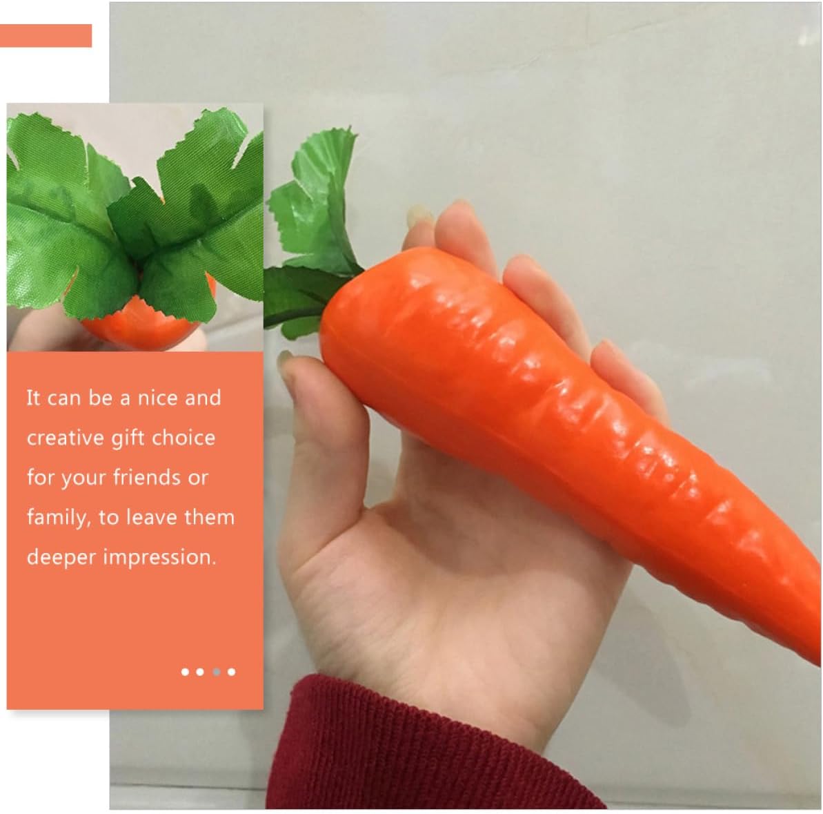 Amosfun 10PCS Lifelike Carrot Decor for Home Easter DIY