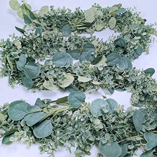83 Foot Faux Eucalyptus Garland for Weddings and Decorations