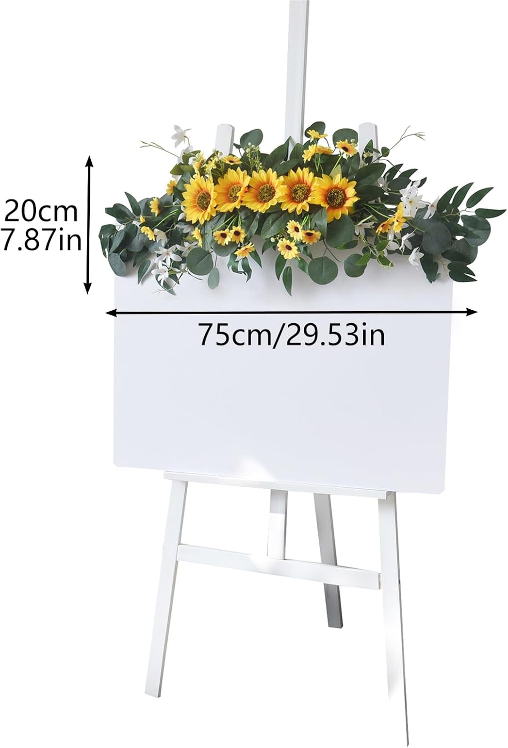 MSUIINT 30 Inch Artificial Wedding Arch Flowers