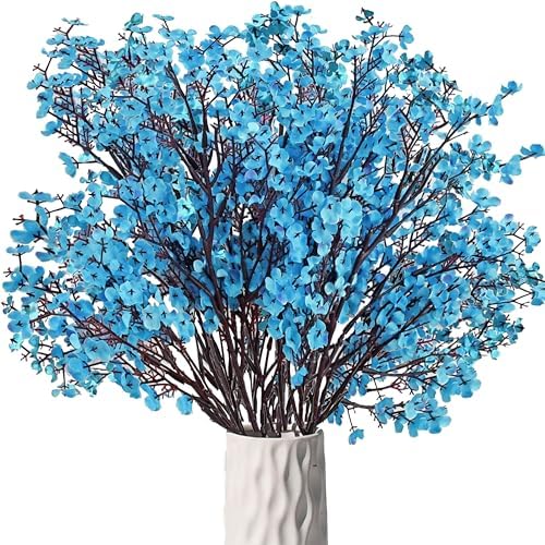 Mandys Royal Blue Artificial Babys Breath Flowers 15 Bundles