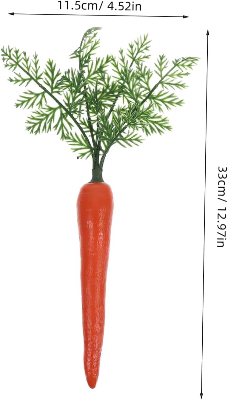 STOBAZA 2Pcs Lifelike Carrot Decoration Models