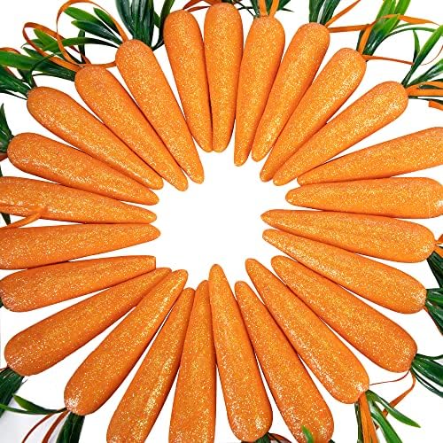 Wehhbtye 5 Inch Realistic Carrot Decorations - 30PCS