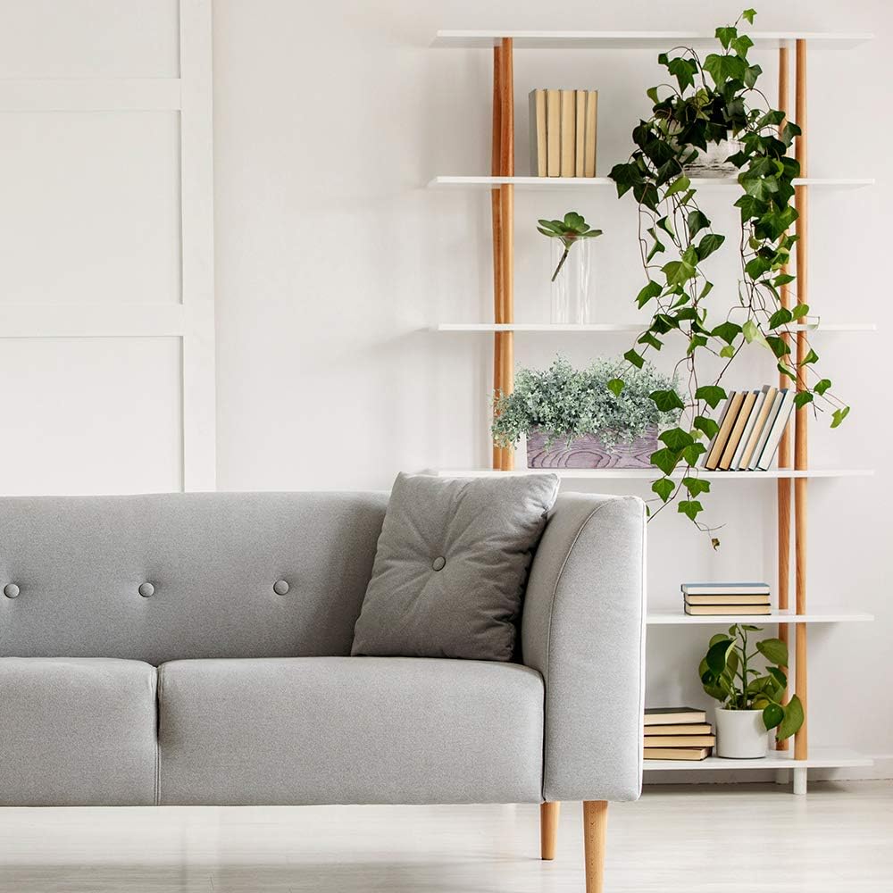 Flocked Eucalyptus Greenery in Rustic Wood Planter Box