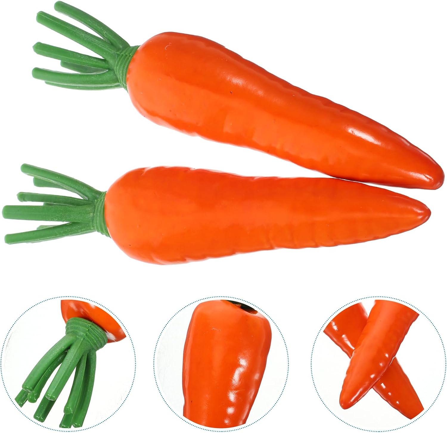 LUOZZY 2 Pcs Artificial Carrot Photo Props