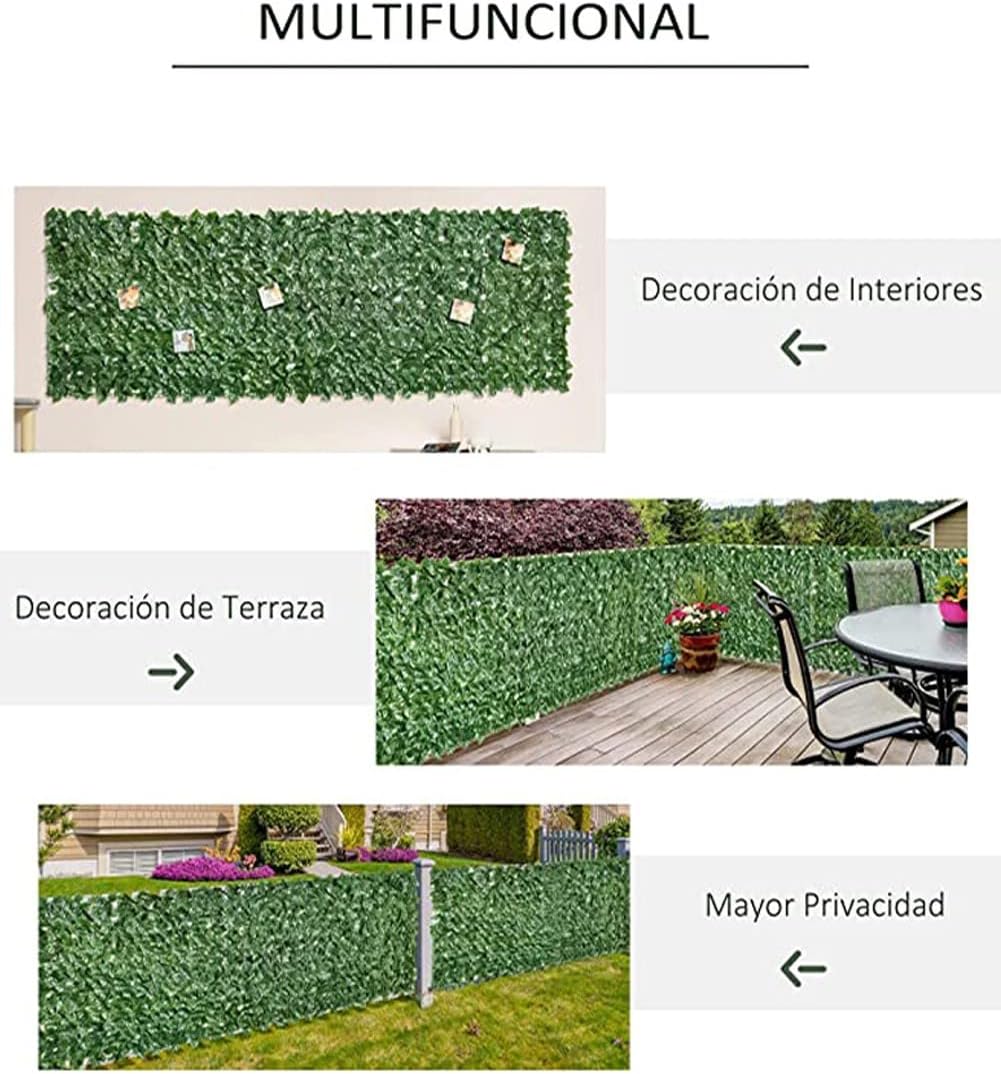 Artificial Ivy Privacy Fence Screen 15x25m
