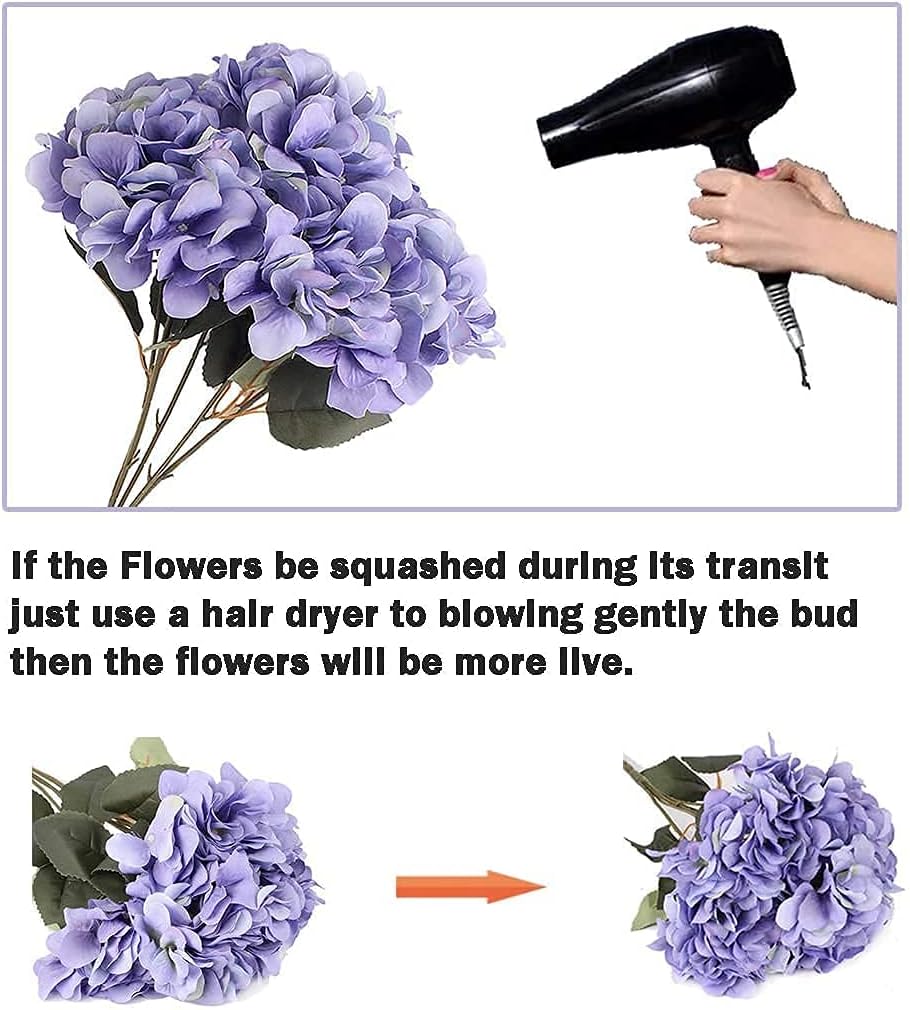 Jims Cabin Artificial Silk Hydrangea Bouquet Set