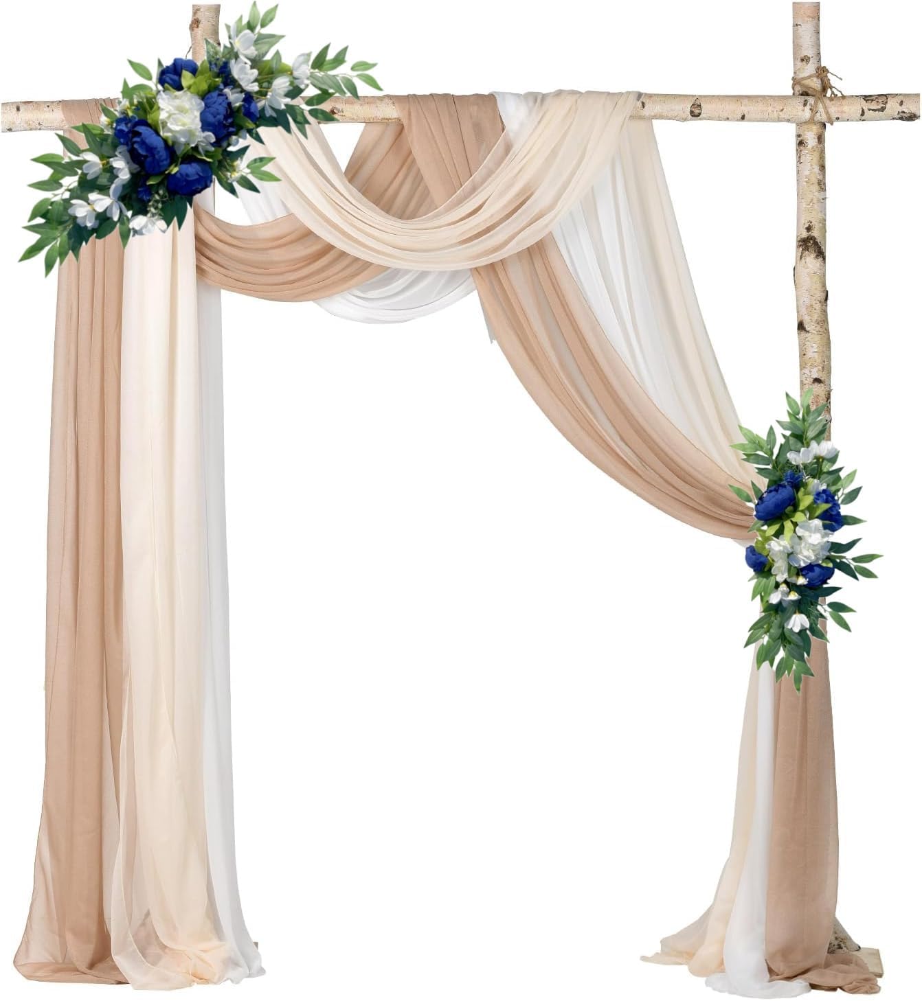 HS BRIDAL Artificial Wedding Arch Flowers Set of 2