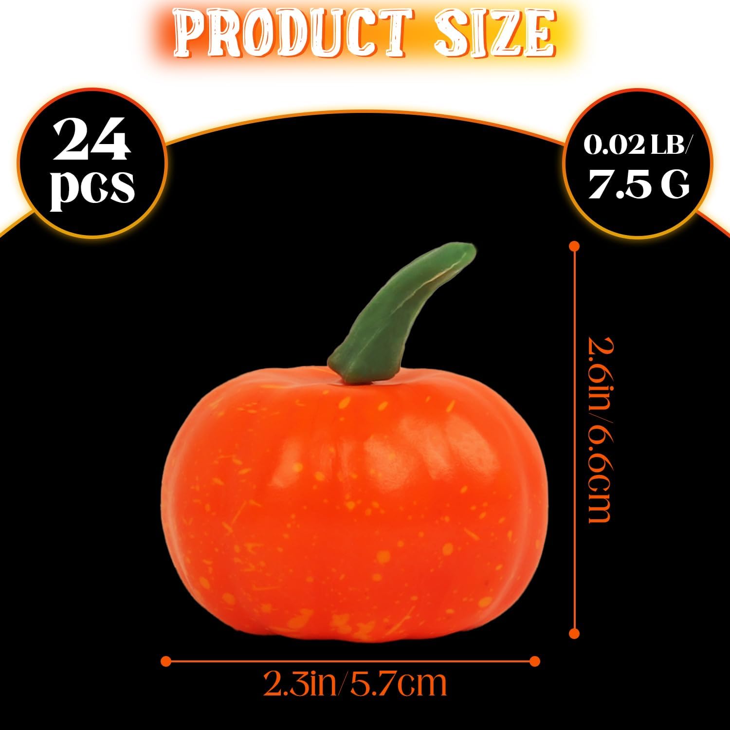 Nsmykhg Artificial Pumpkins 24 Pack Fall Decor