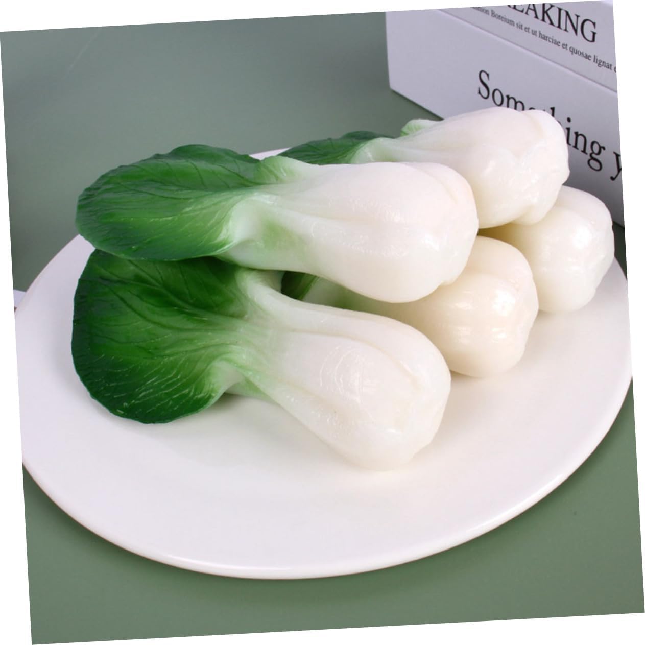 Happyyami 2pcs Artificial Chinese Cabbage Models Lifelike Display