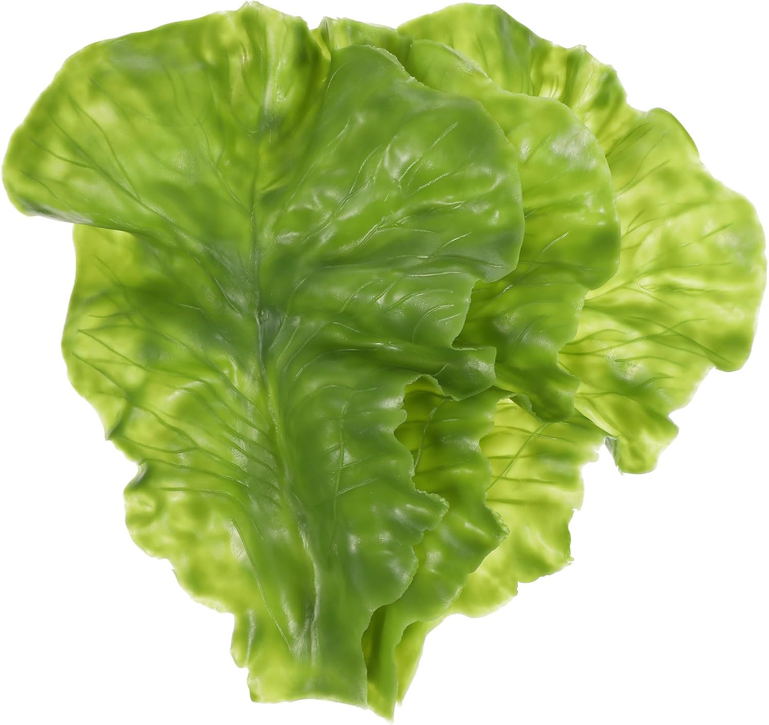 Cabilock 3pcs Artificial Lettuce Leaf Decor for Home Restaurant